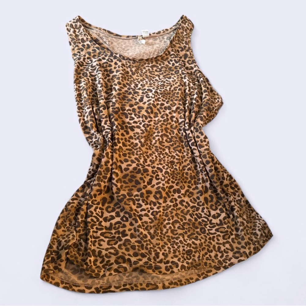 Cato Brown Leopard Print Top